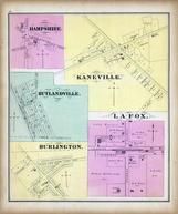 Hampshire, Kaneville, Rutlandville, Burlington, La Fox, Kane County 1872